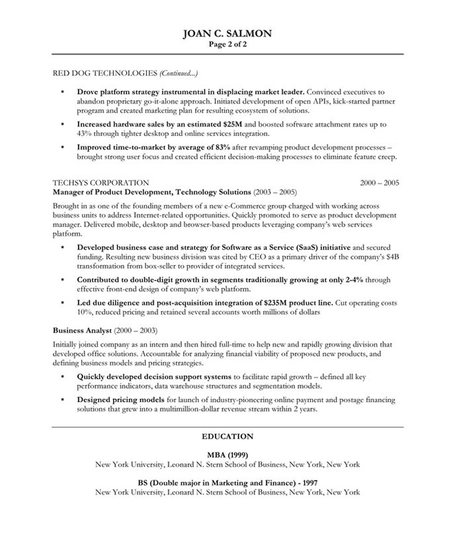Product Manager - Executive Resumes l Free Executive Resume Samples l ...